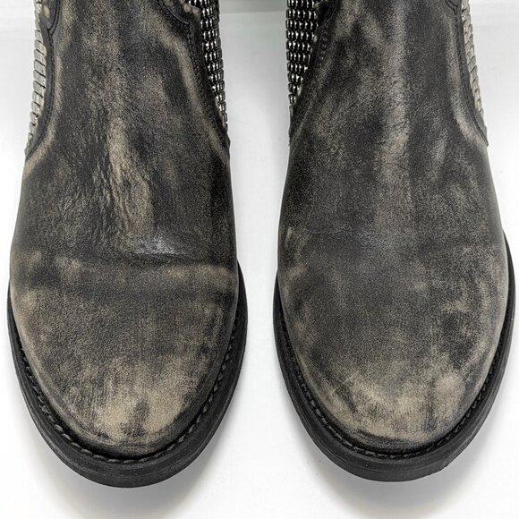 Corral Studded Leather Western Ankle Boots Size 11, Distressed Leather - Picture 8 of 11